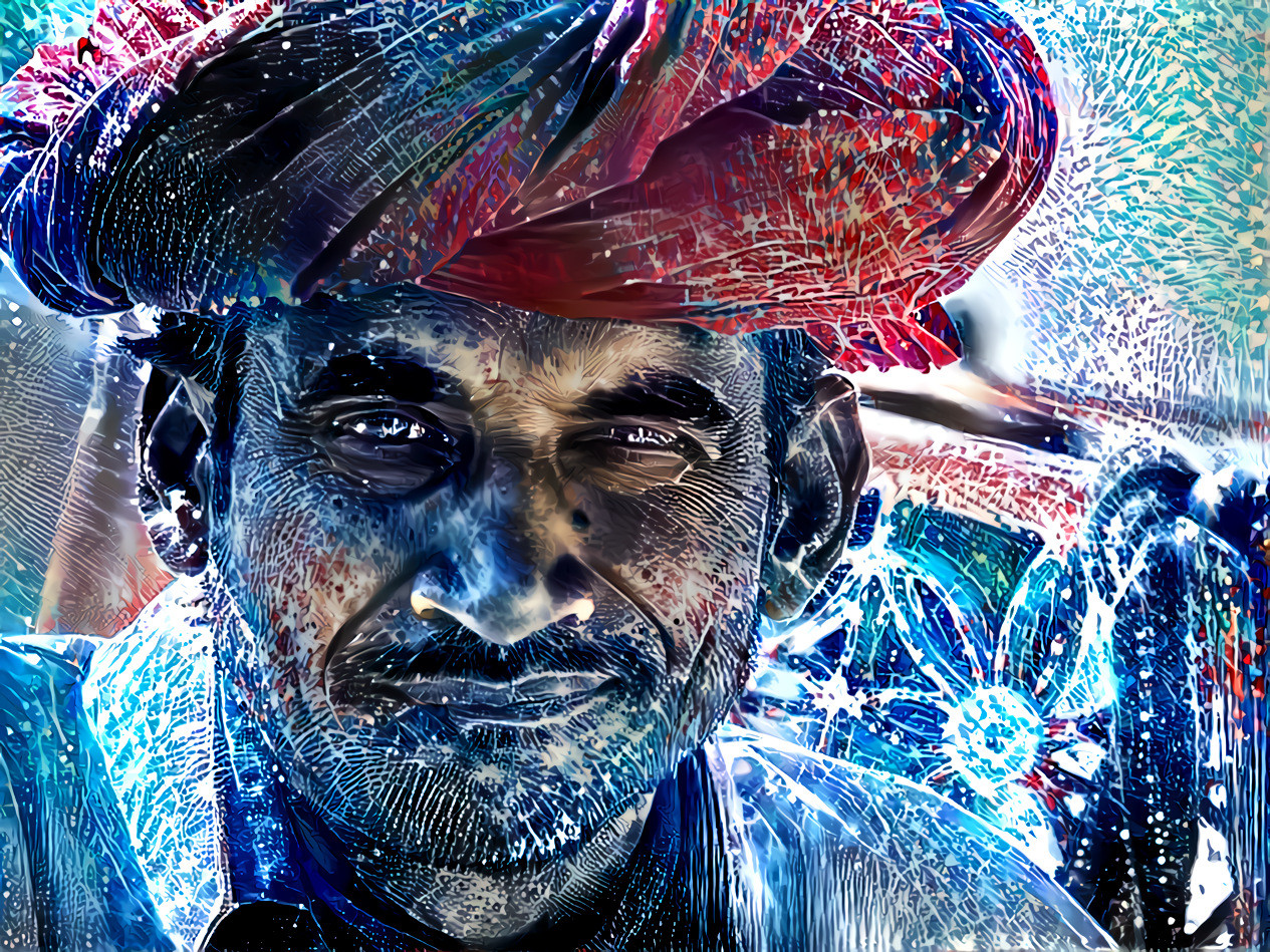 Indian Man with Red Turban (Image by Jörg Peter from Pixabay)