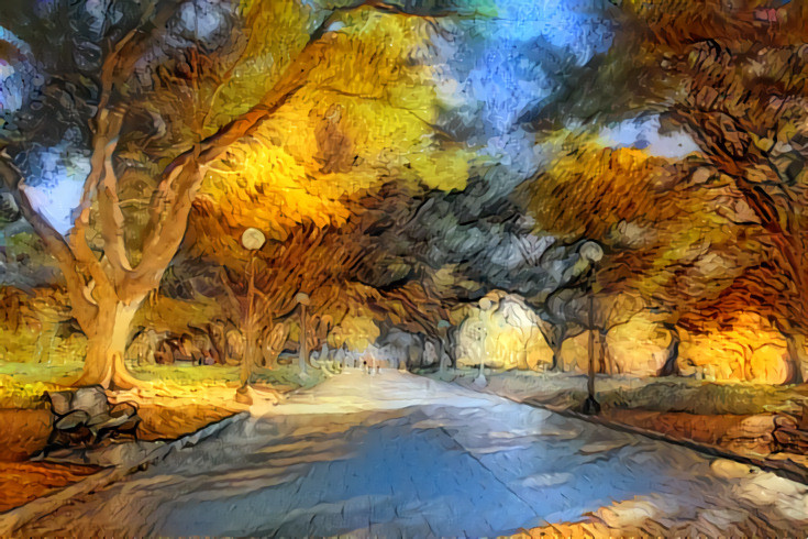 Hyde Park Sydney... Van Gogh Style