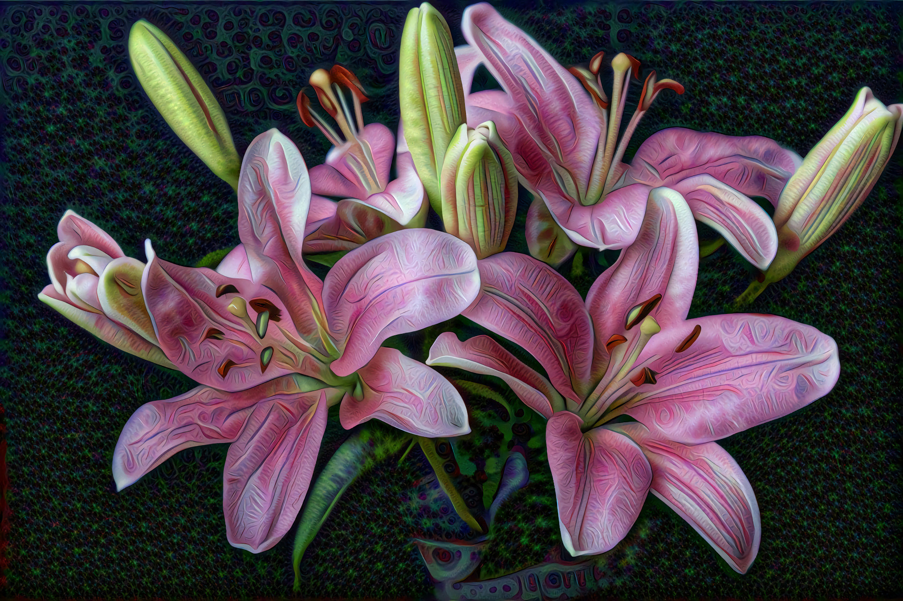 Pink Lilies