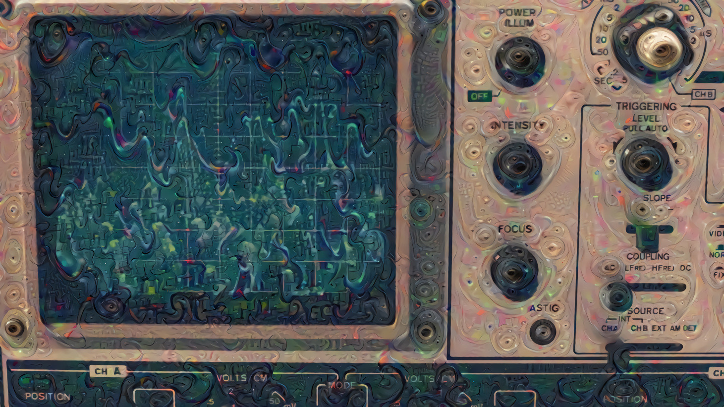 Spinecor Oscilloscope (source: me) ◉