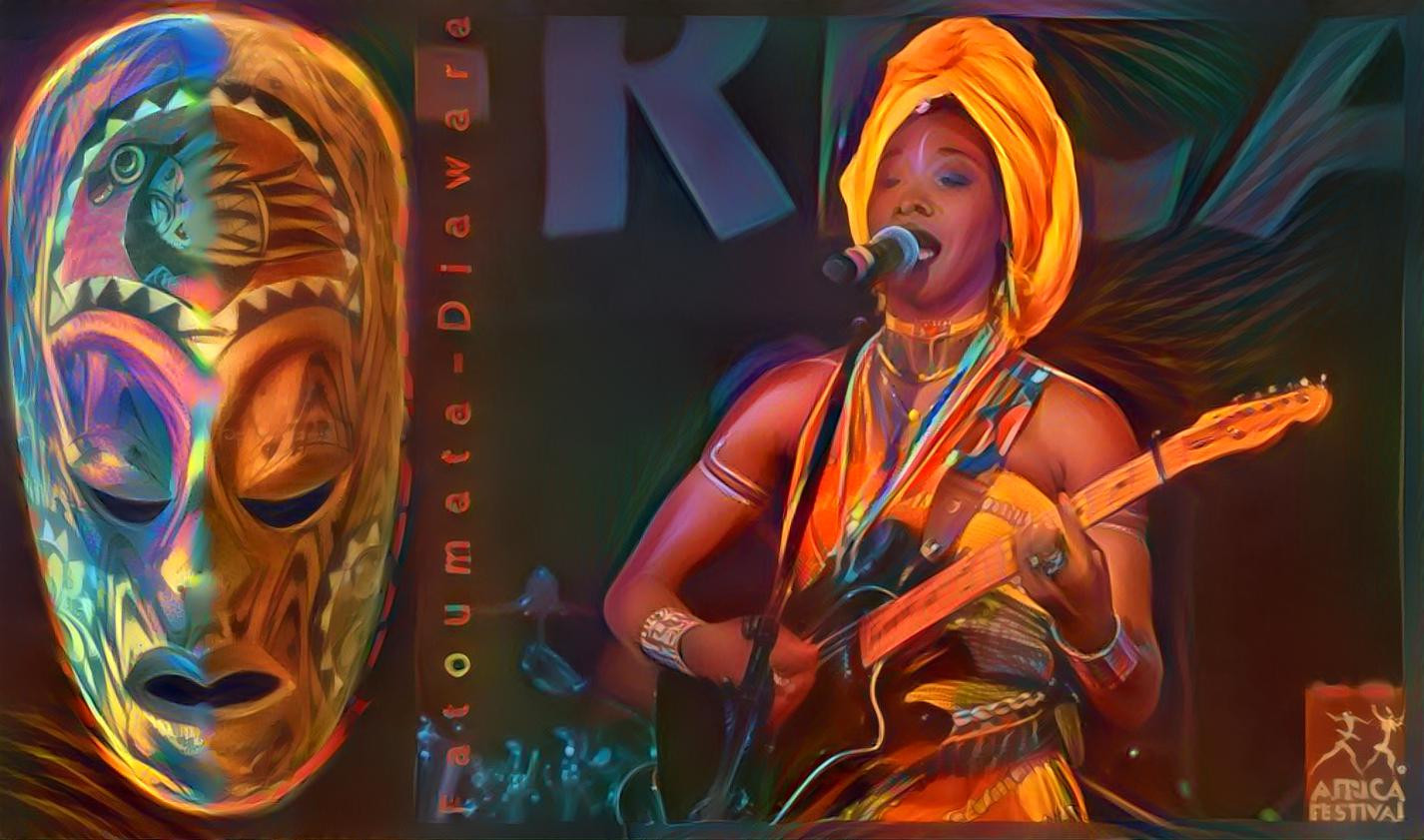 My fan page creation for the lovely and talented singer Fatoumata Diawara.