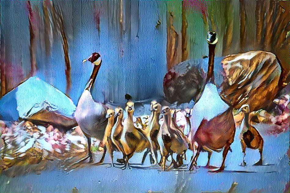 Marching Geese