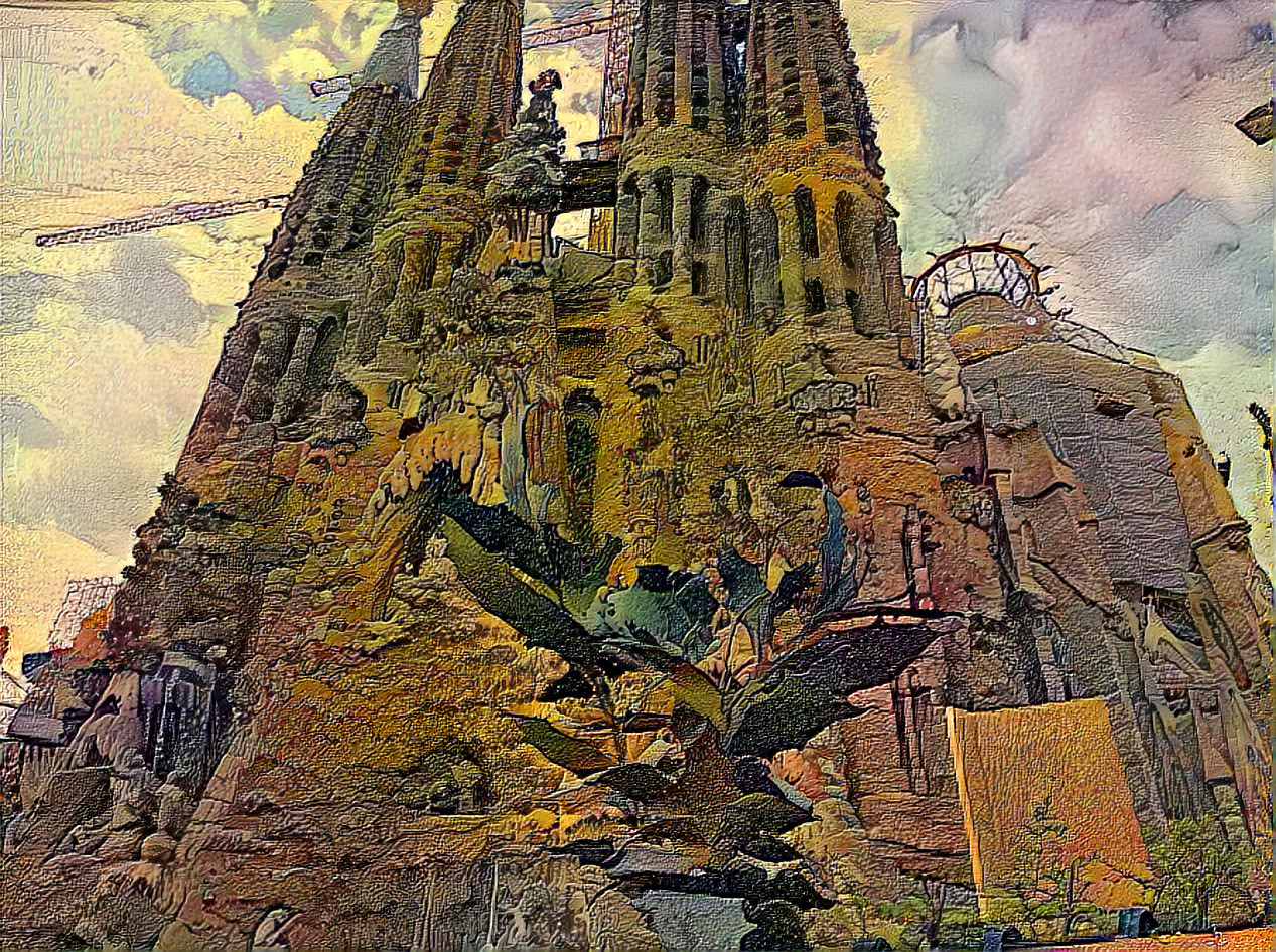 Sagrada Familia, image from pexels.com | Style from DDG Community, Popular Styles