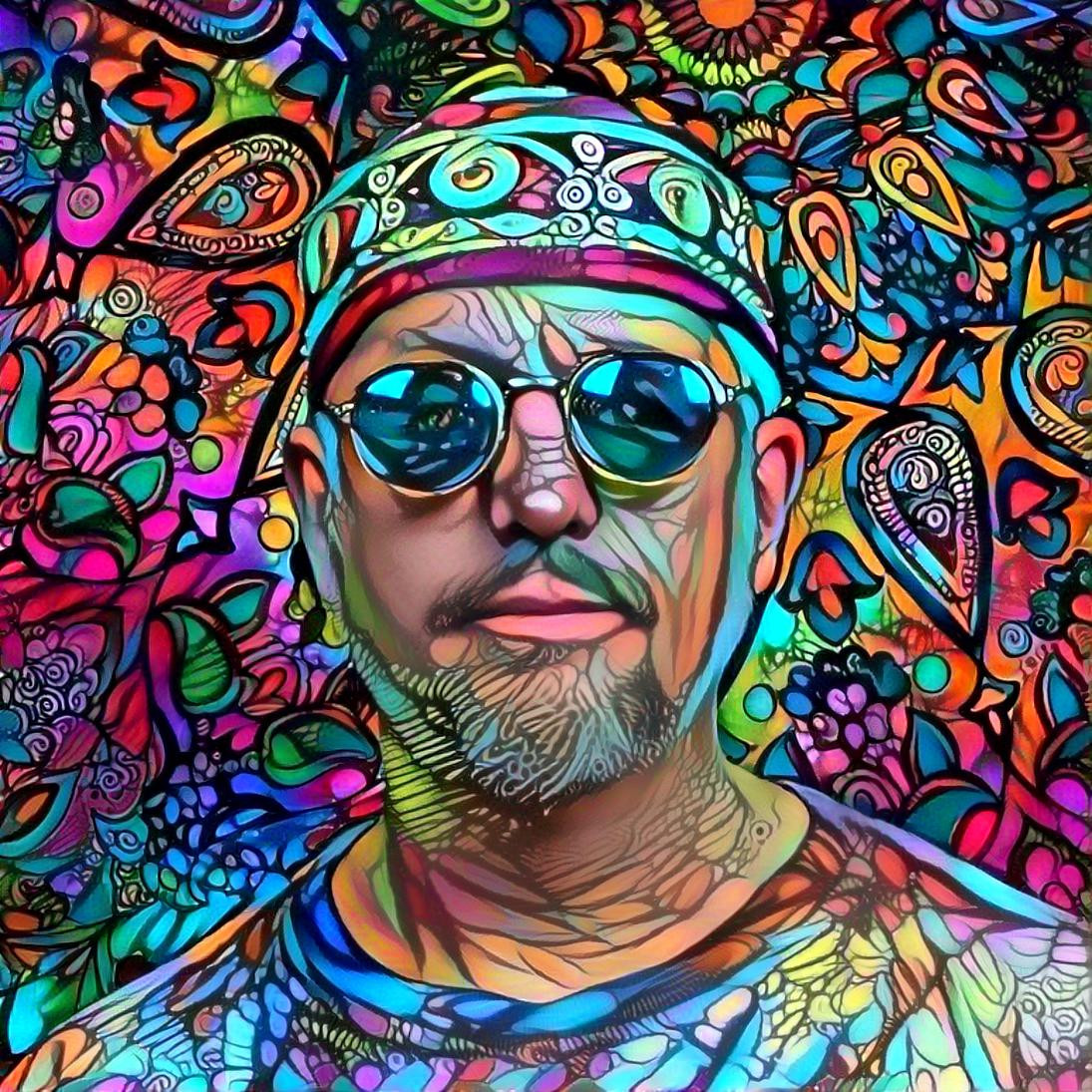 Psychedelic hippie