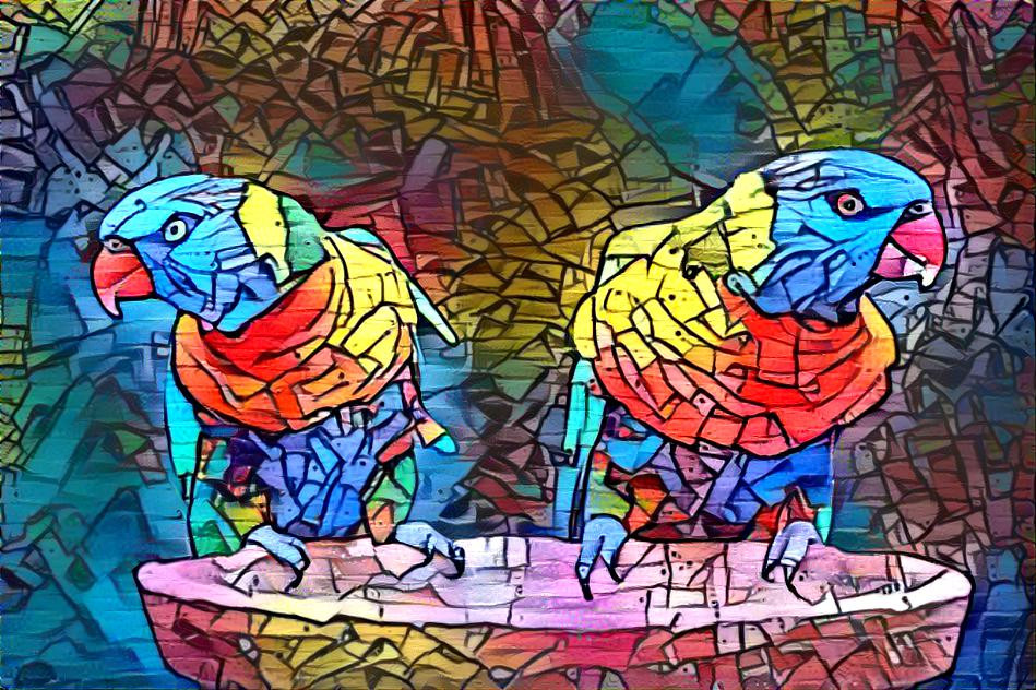 Graffiti Parrots