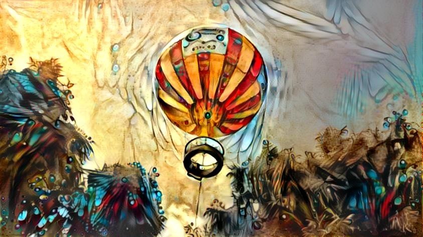 Indians House Style - Conner Prairie Hot Air Balloon By Kurt Beard