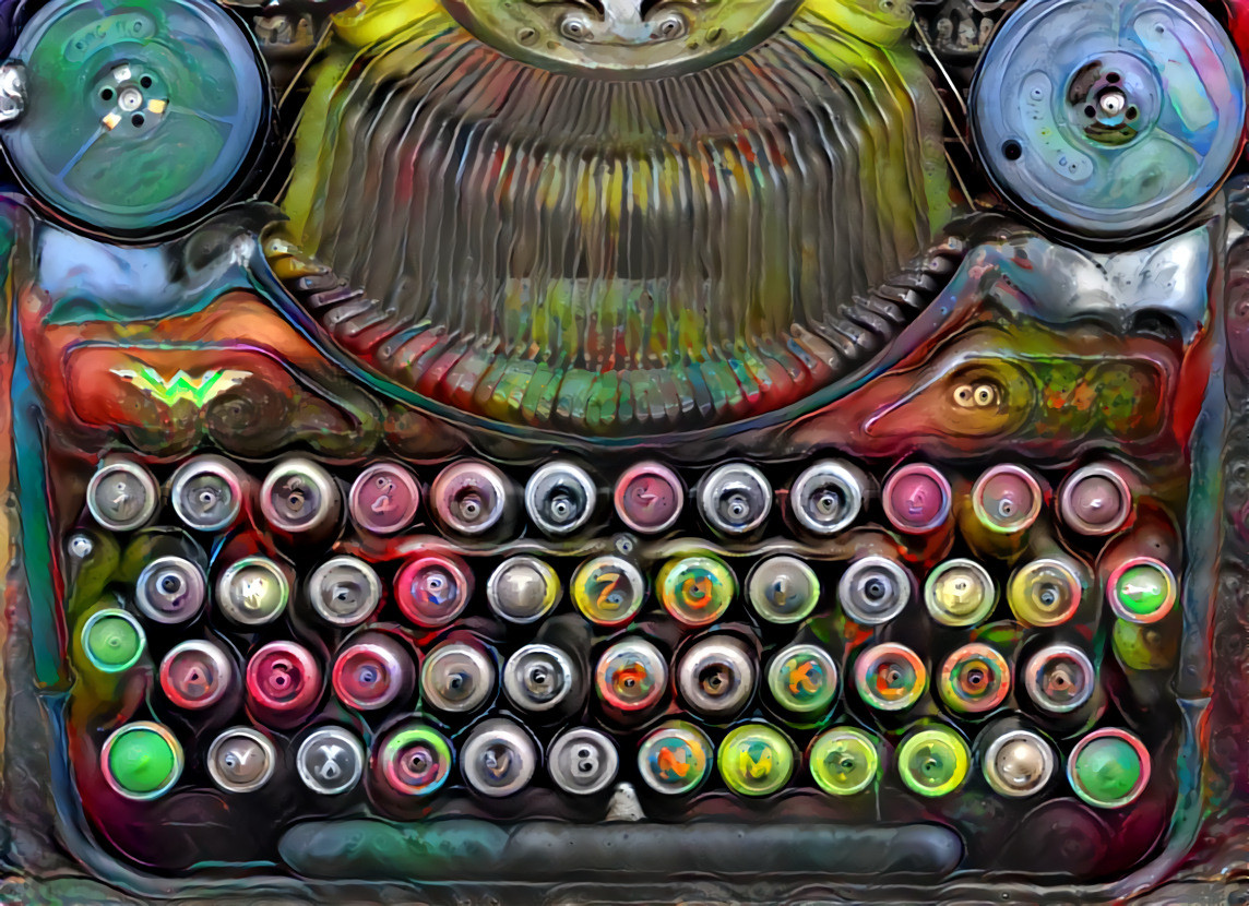 Empty Spray Can Typewriter