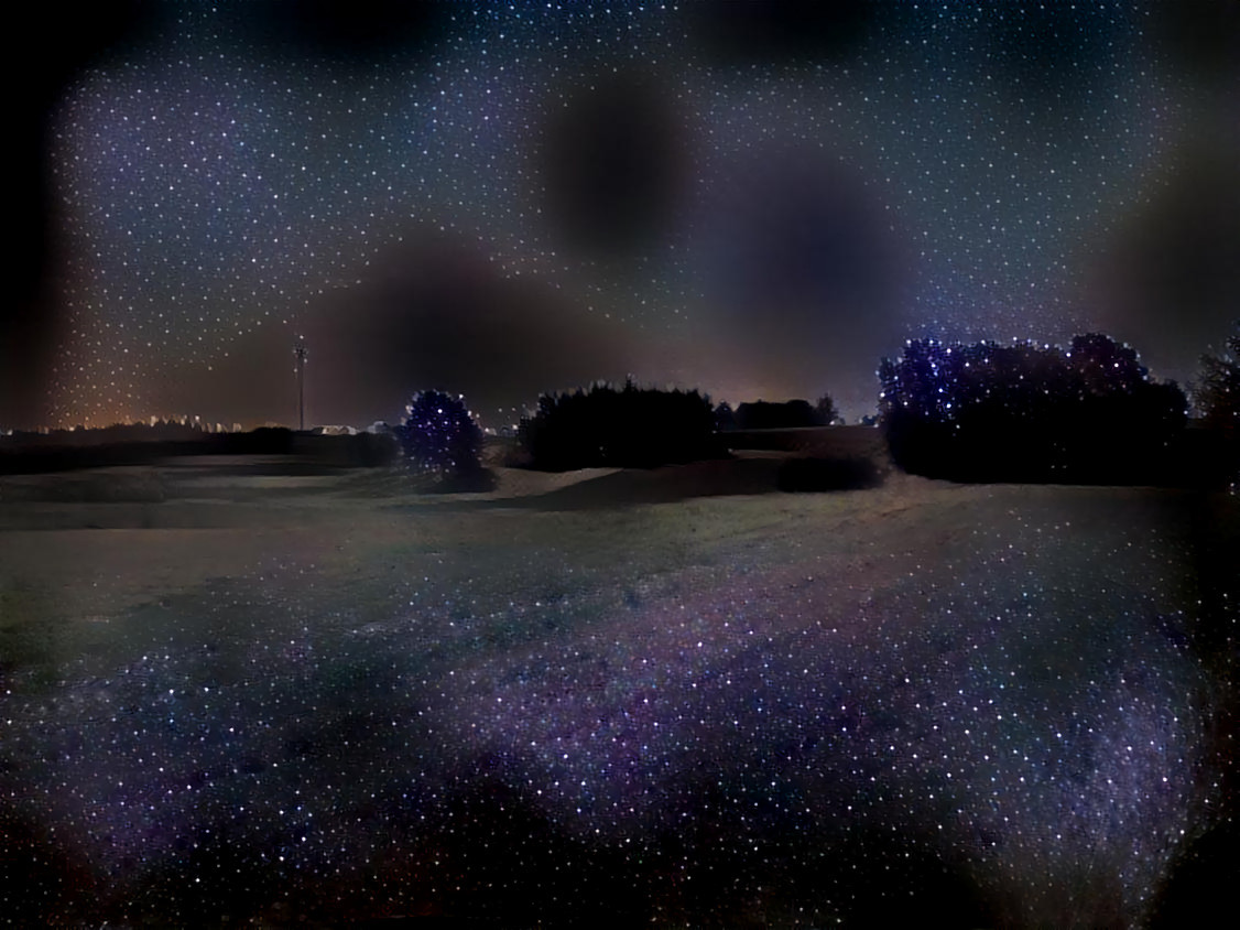 Another attempt to make a good dream with a 'starry sky' style image - well, I'm not saying it's over...