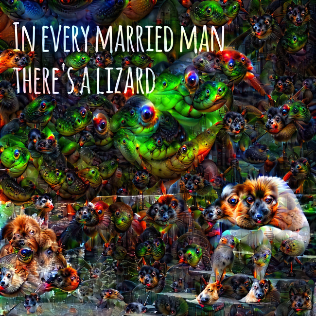 in every married man there's a lizard