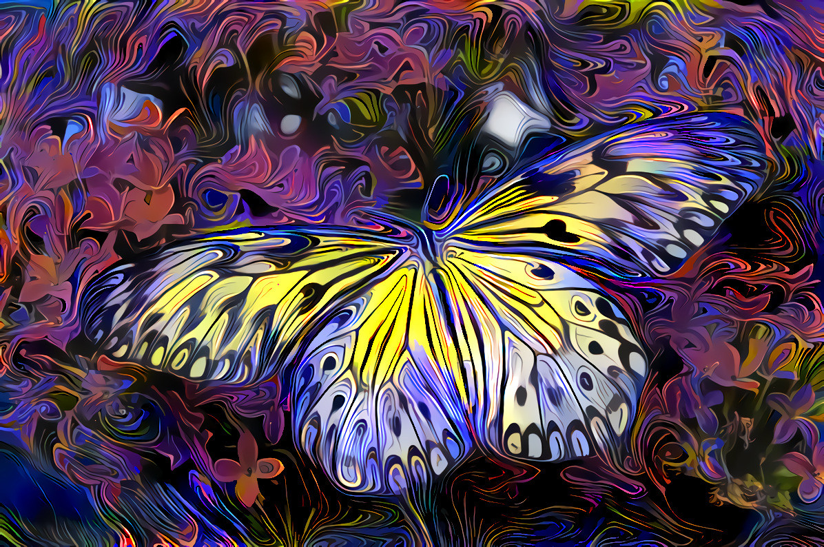 Butterfly with Photoshop Mix style