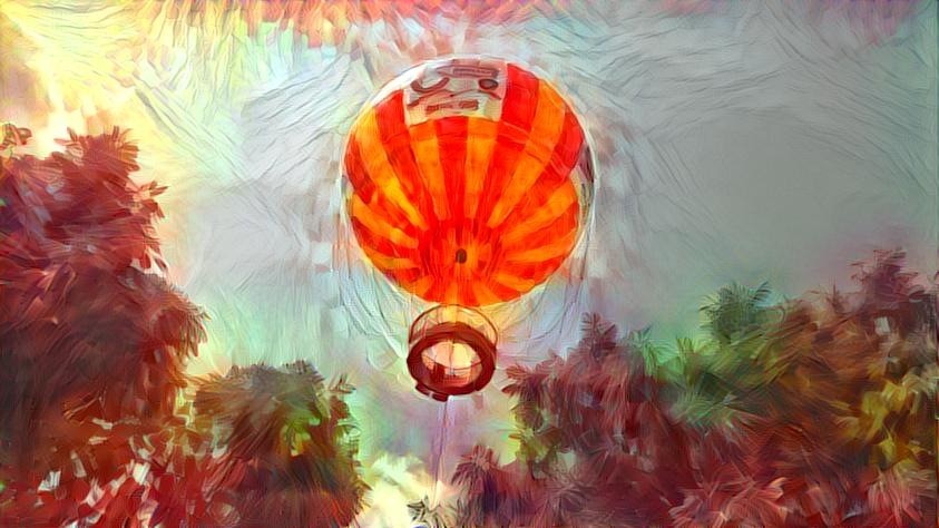 Laser Fusion Style - Conner Prairie Hot Air Balloon By Kurt Beard