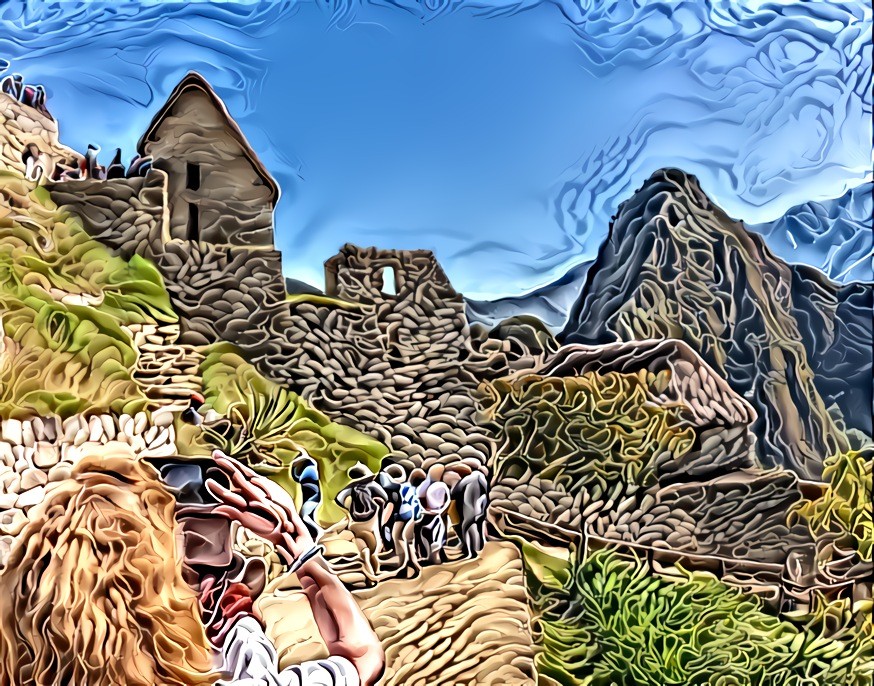 Tourist in Machu Picchu