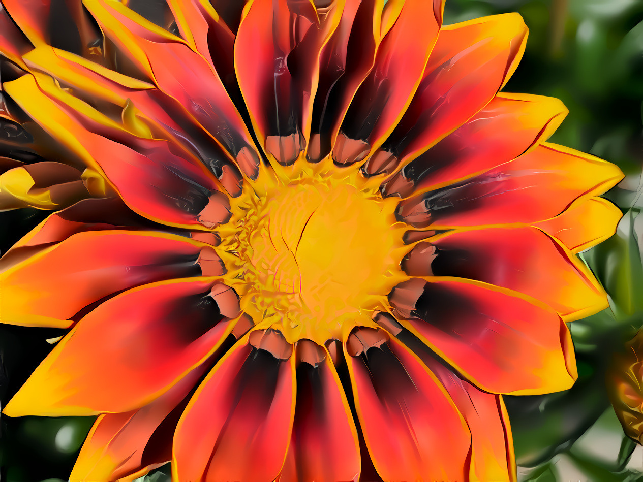 Yellow Red Gazania