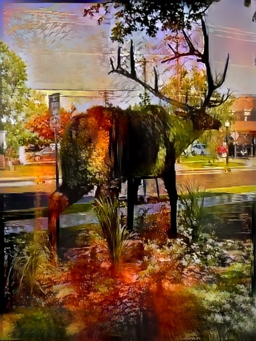 AUTUMN AIR - Topiary Elk by Jason Brown