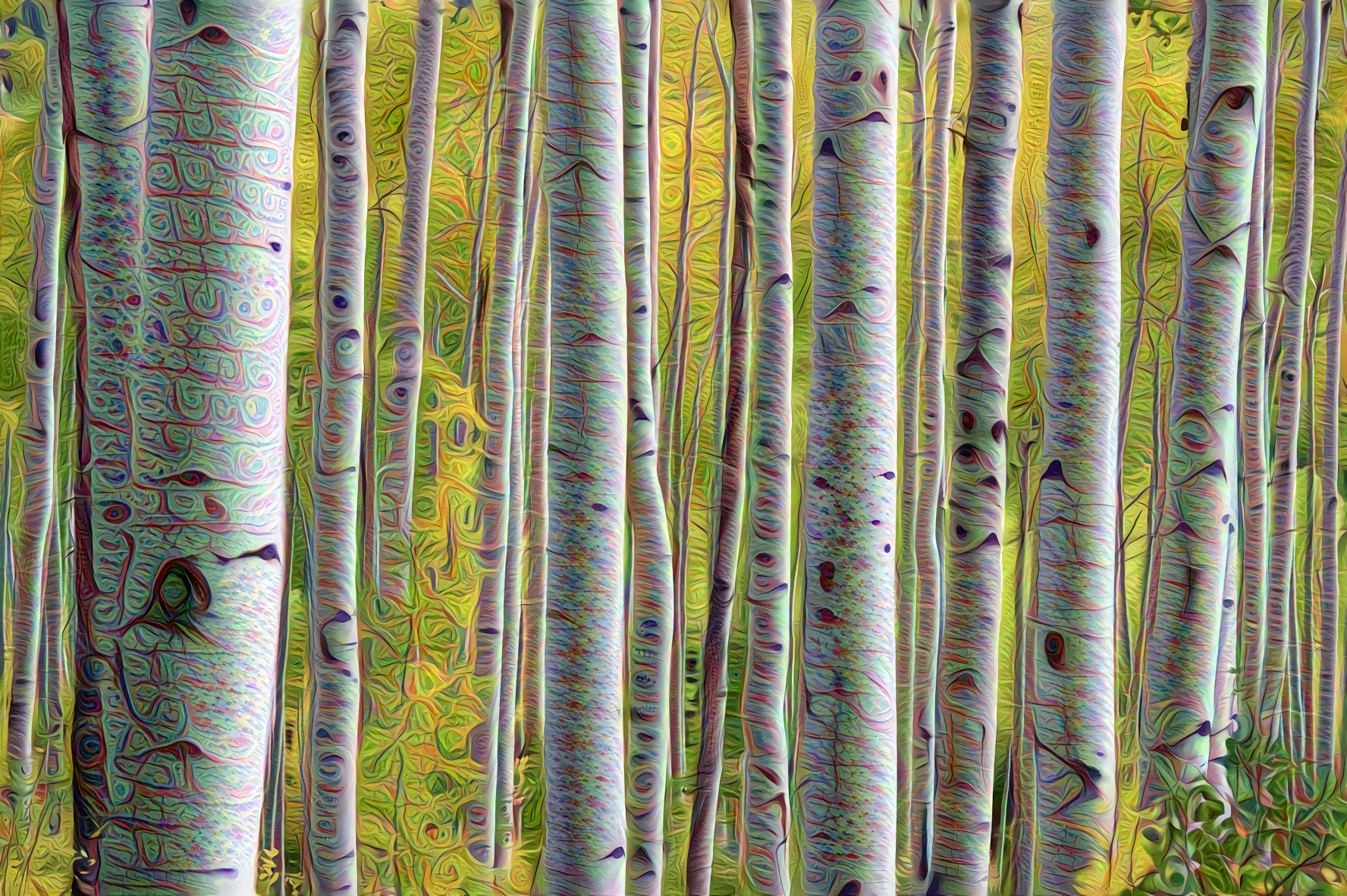 White Birch Trees