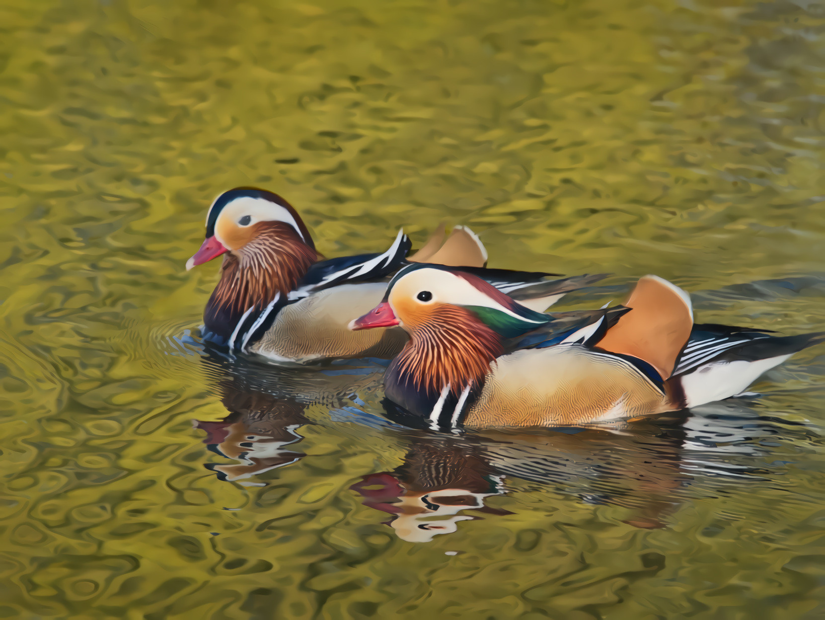 Mandarine Ducks of Asia