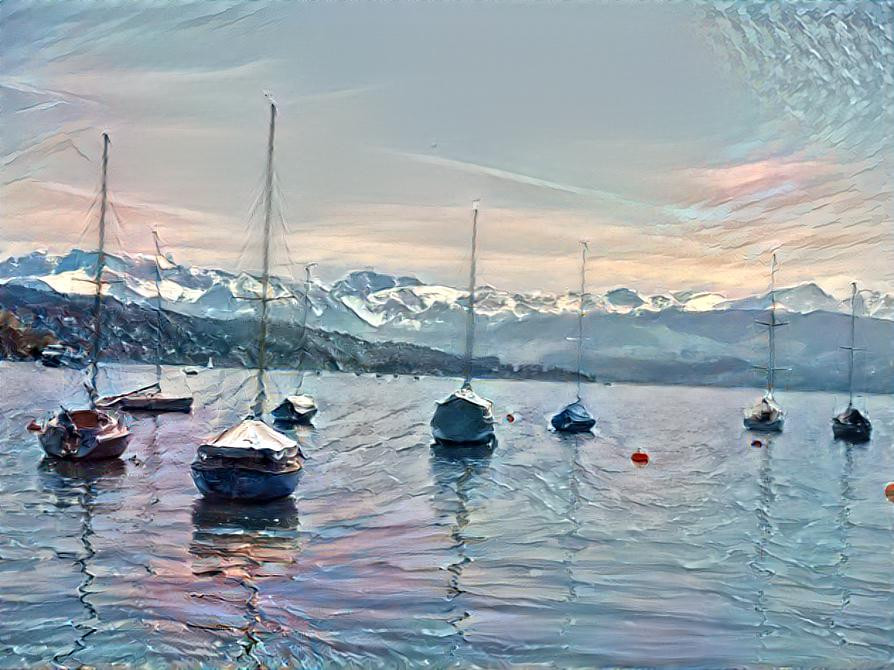 Lake and Mountains