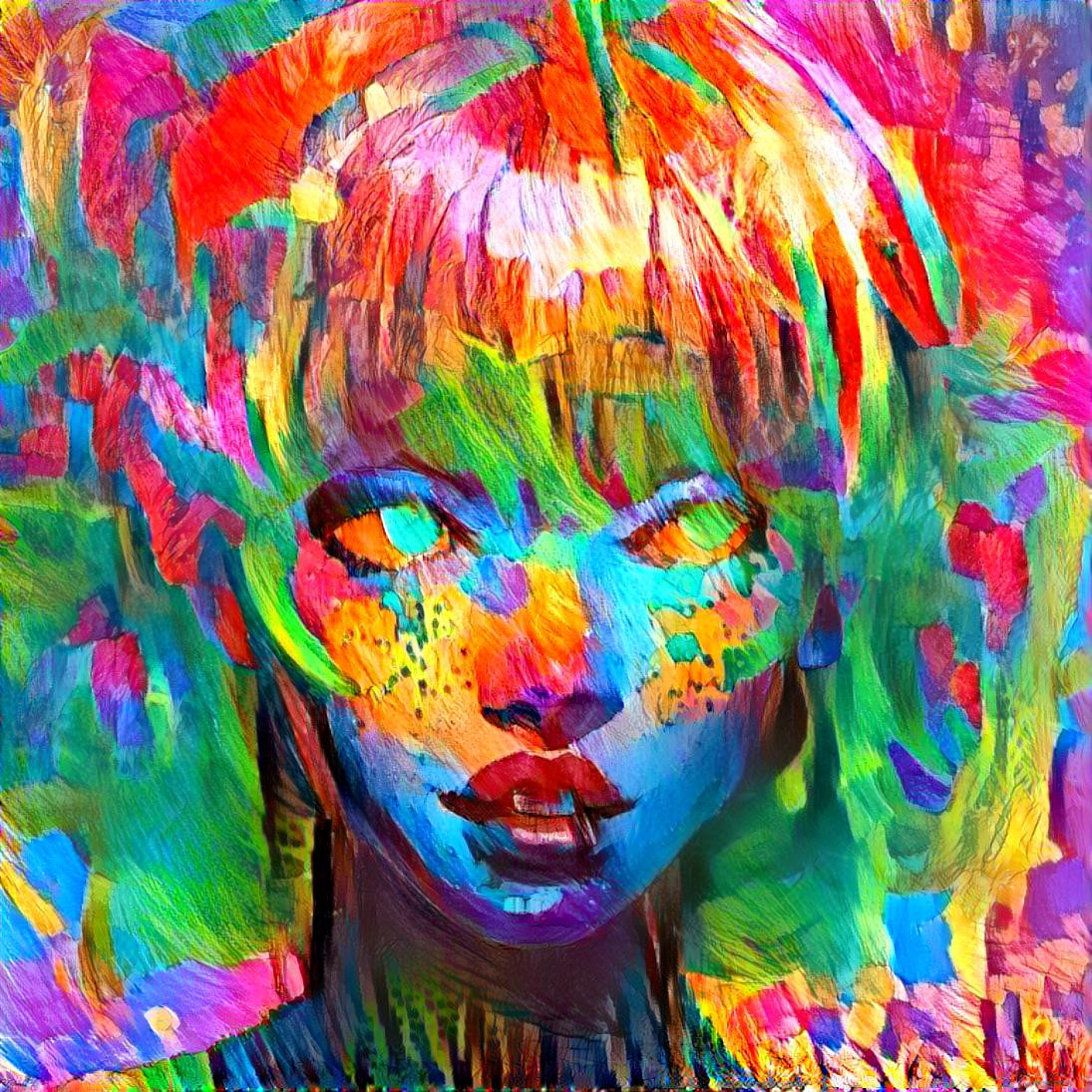 rainbow girl