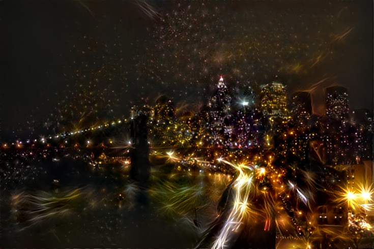 Downtown sparkles (from Manhattan Bridge, NYC)