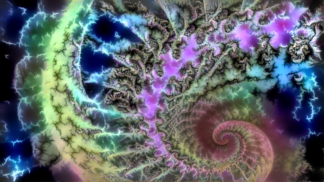 Coloured Lightning Fractal