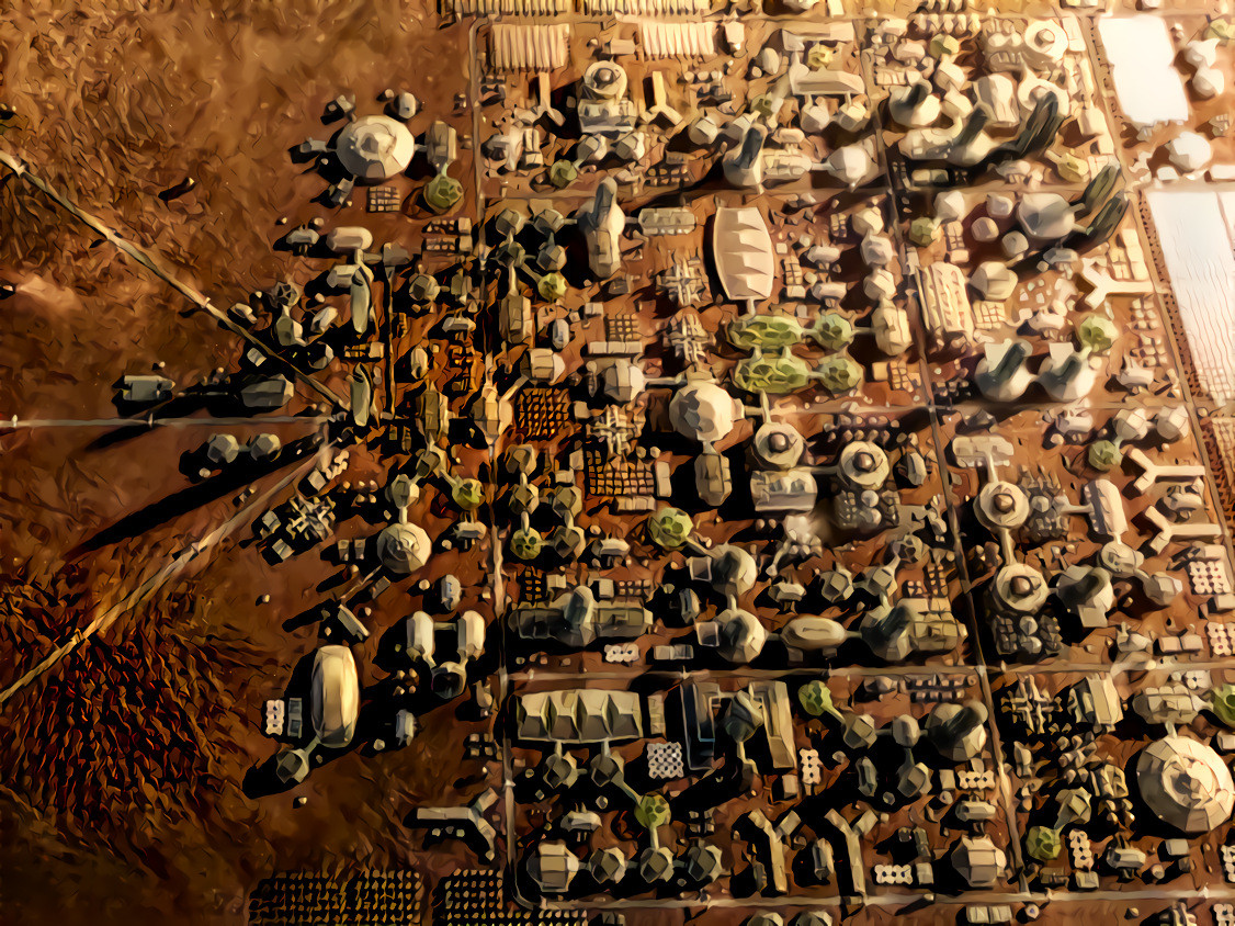 New Hawthorne, First Human City on Mars