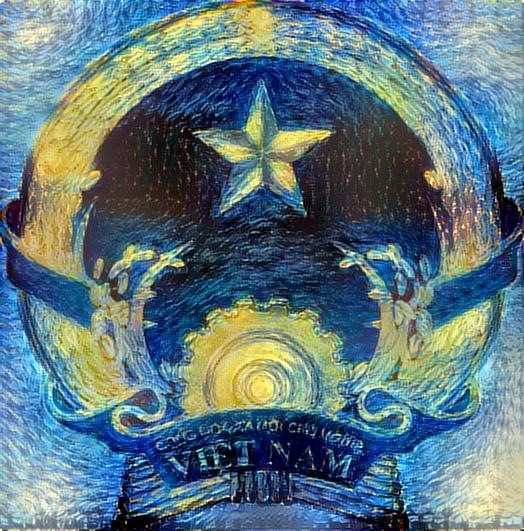 Emblem of Vietnam (Starry Night)