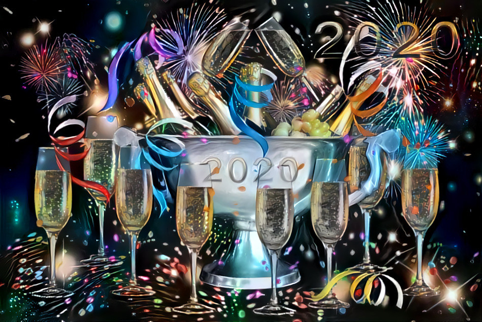 ''2020'' - A Happy New Year to all users and administrators of DDG _ source: PixaBay (author not found) - style: thanks to Willowmoon8 _ (191231)