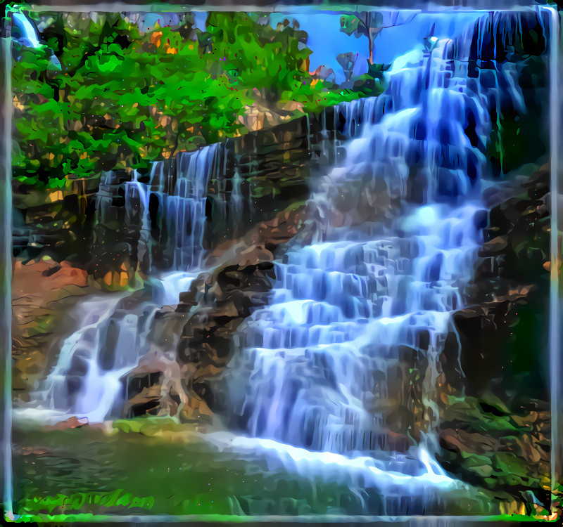 Cowley County, Kansas Waterfall