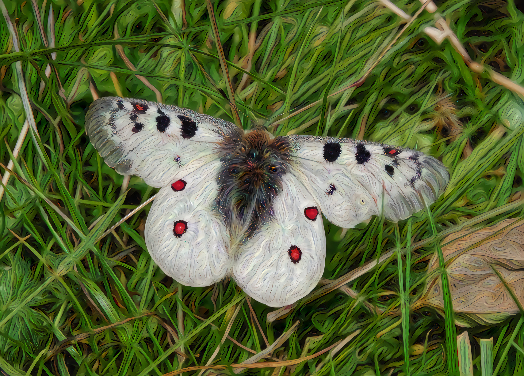 Apollo Swallowtail Butterfly #1