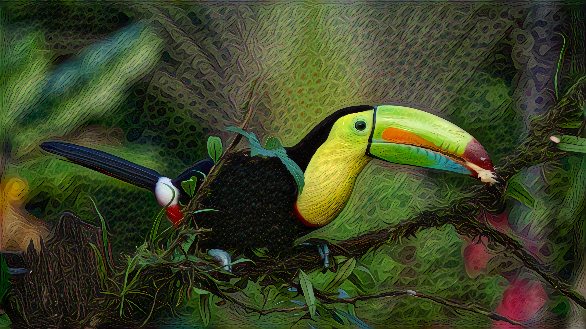 Keel Billed Toucan, Costa Rica Rainforest