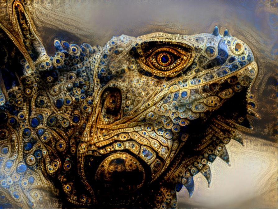 Bejewelled Iguana (photo by me)