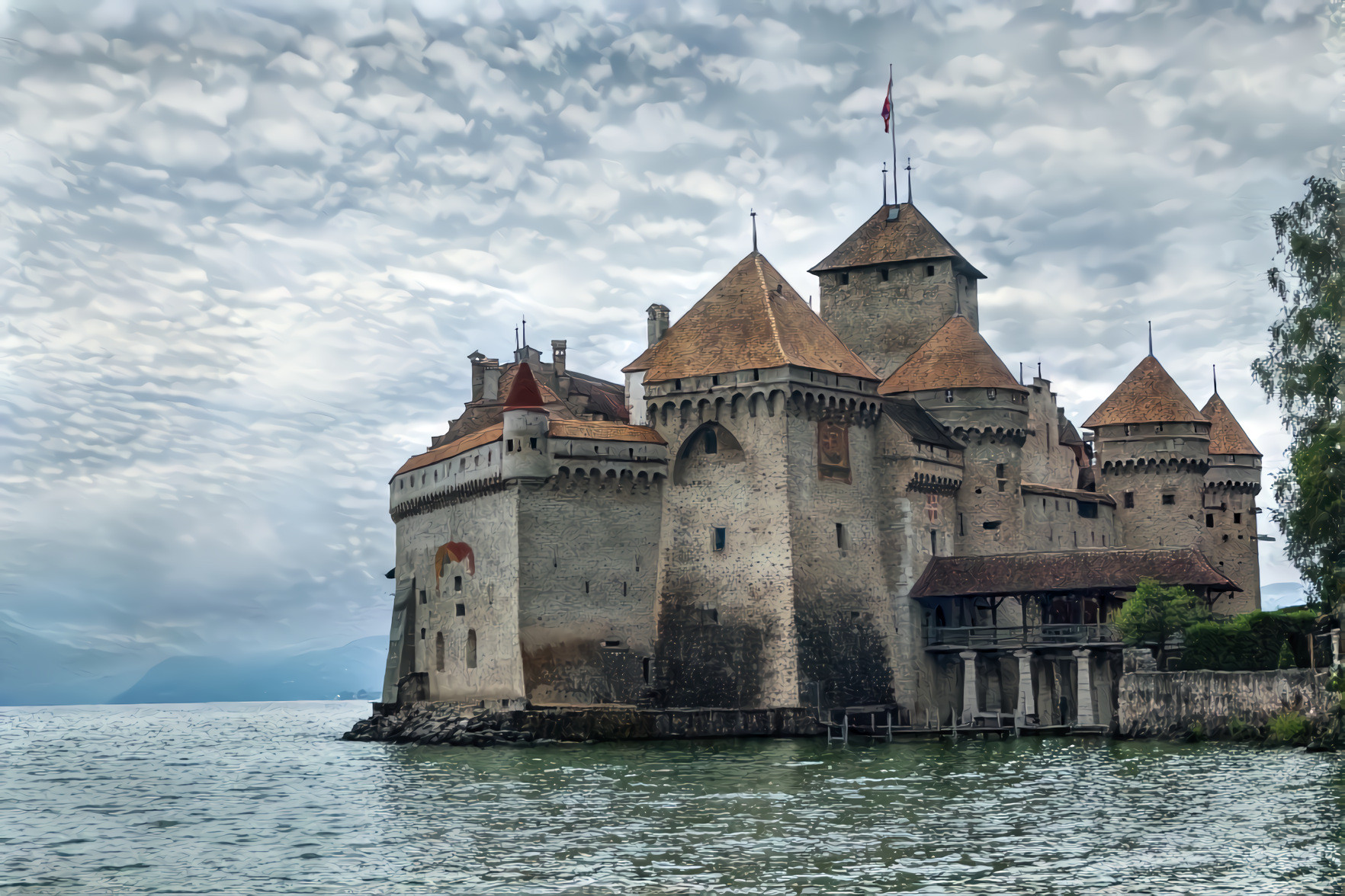 Chillon Castle Fortress, Switzerland