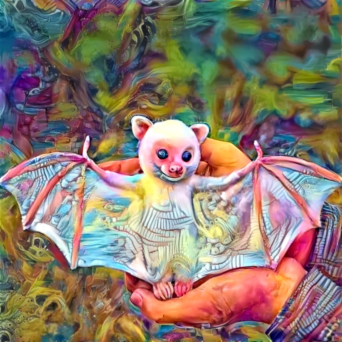 Albino bat