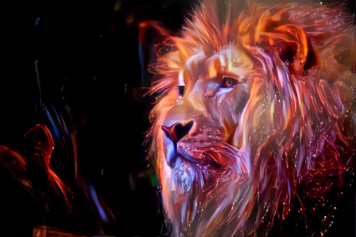 Neon Lion 001