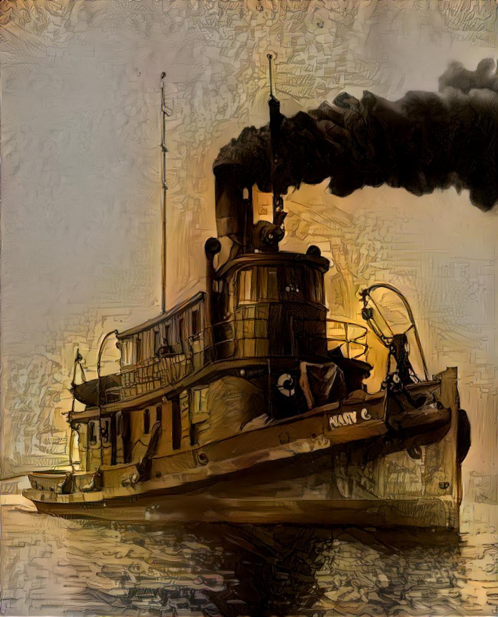 Vintage Tug Boat Series №.6