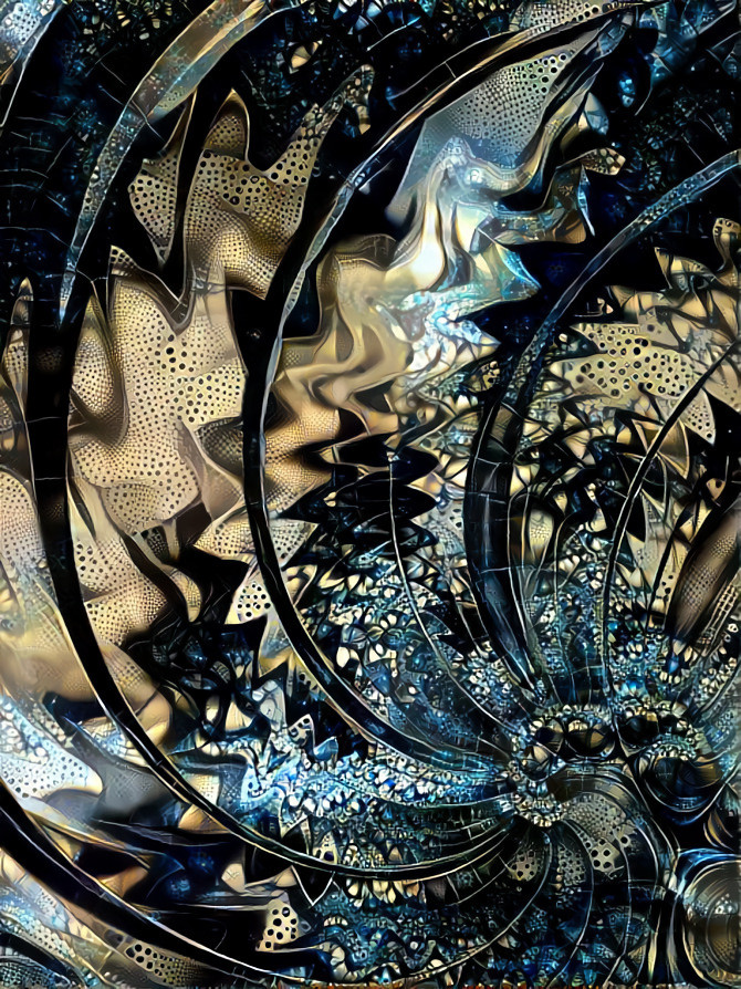 Blue and Gold Fractal