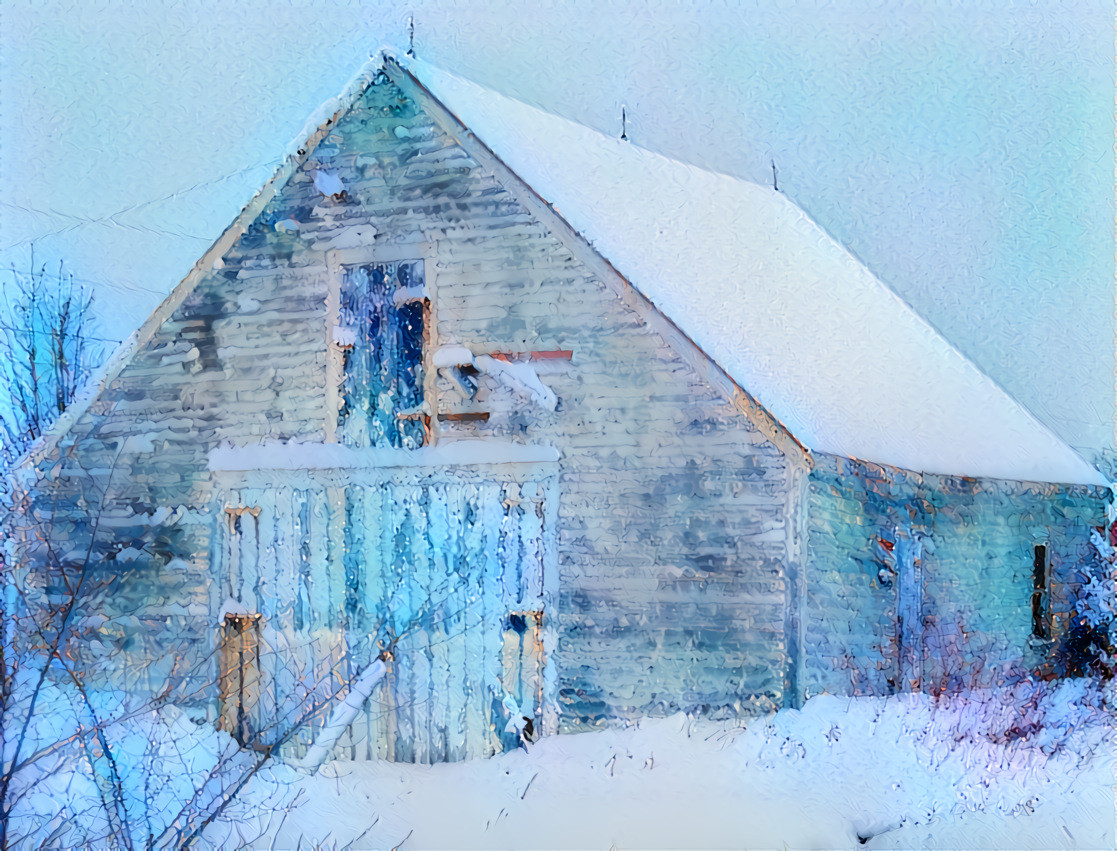 Winter Barn, Scarborough, Maine