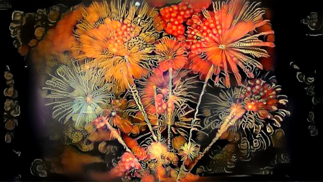 Fire flowers