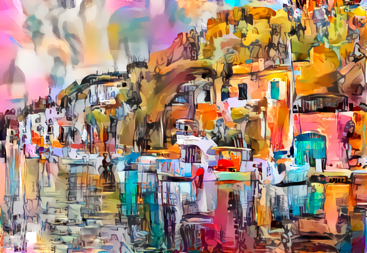 - - - - - 'Reflections of Mallorca' - - - - - Digital art by Unreal - from own photo, DDG'd twice. 