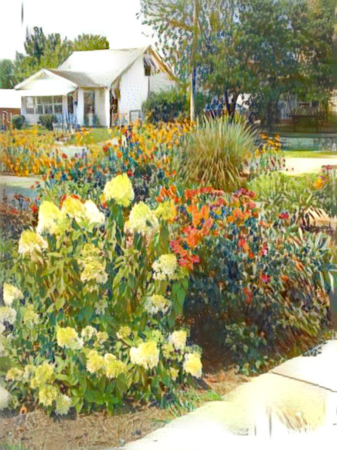 Spencer Library Flower Garden