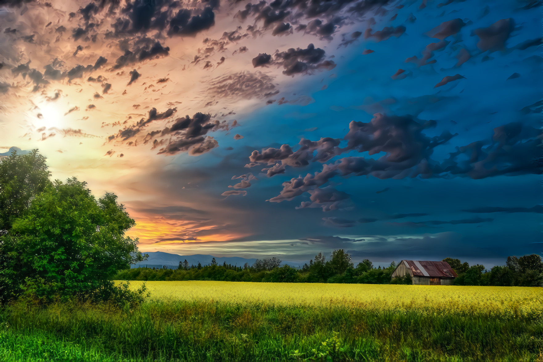 Countryside at Dusk