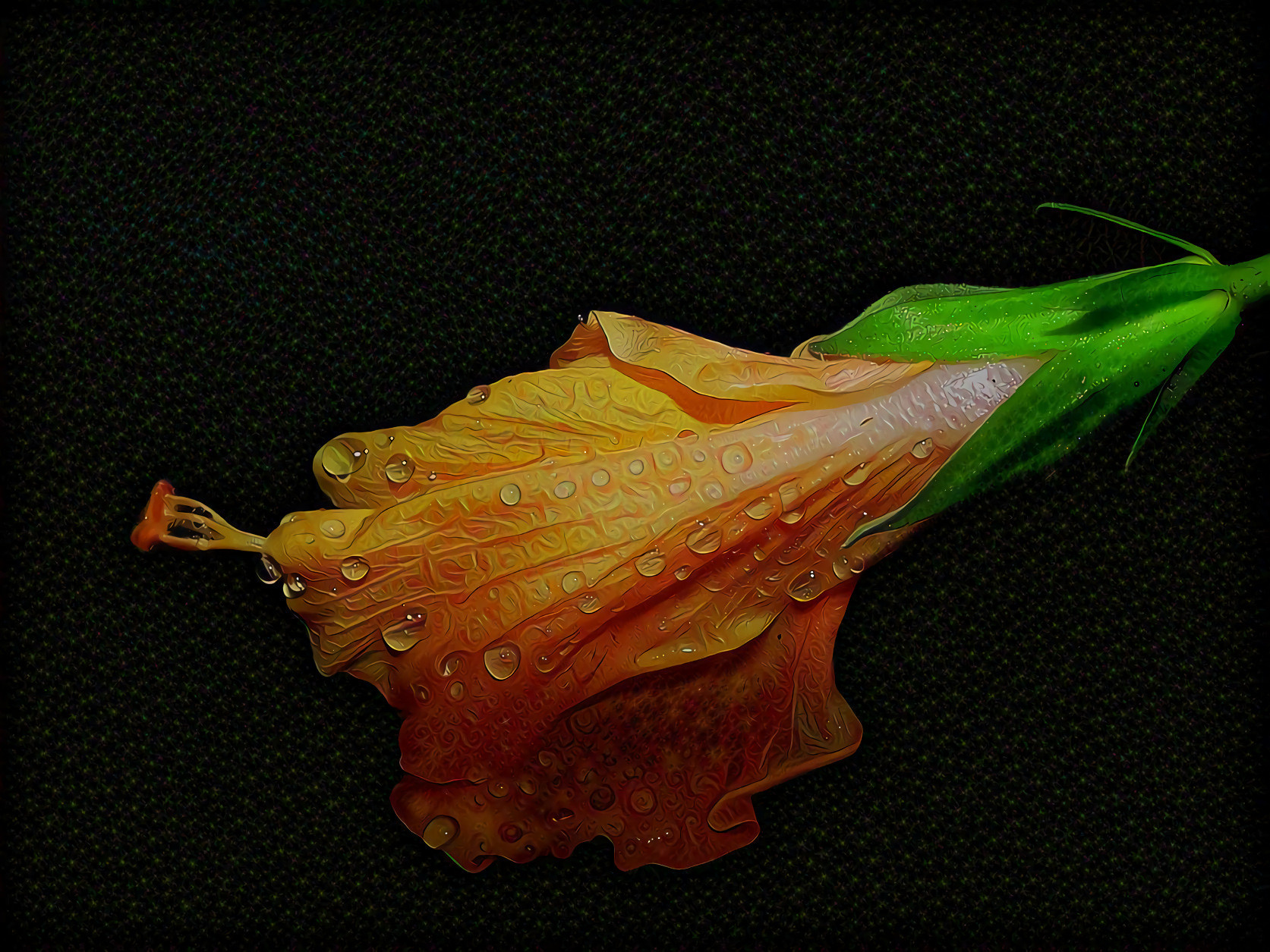 Hibiscus Orange Dew Drops