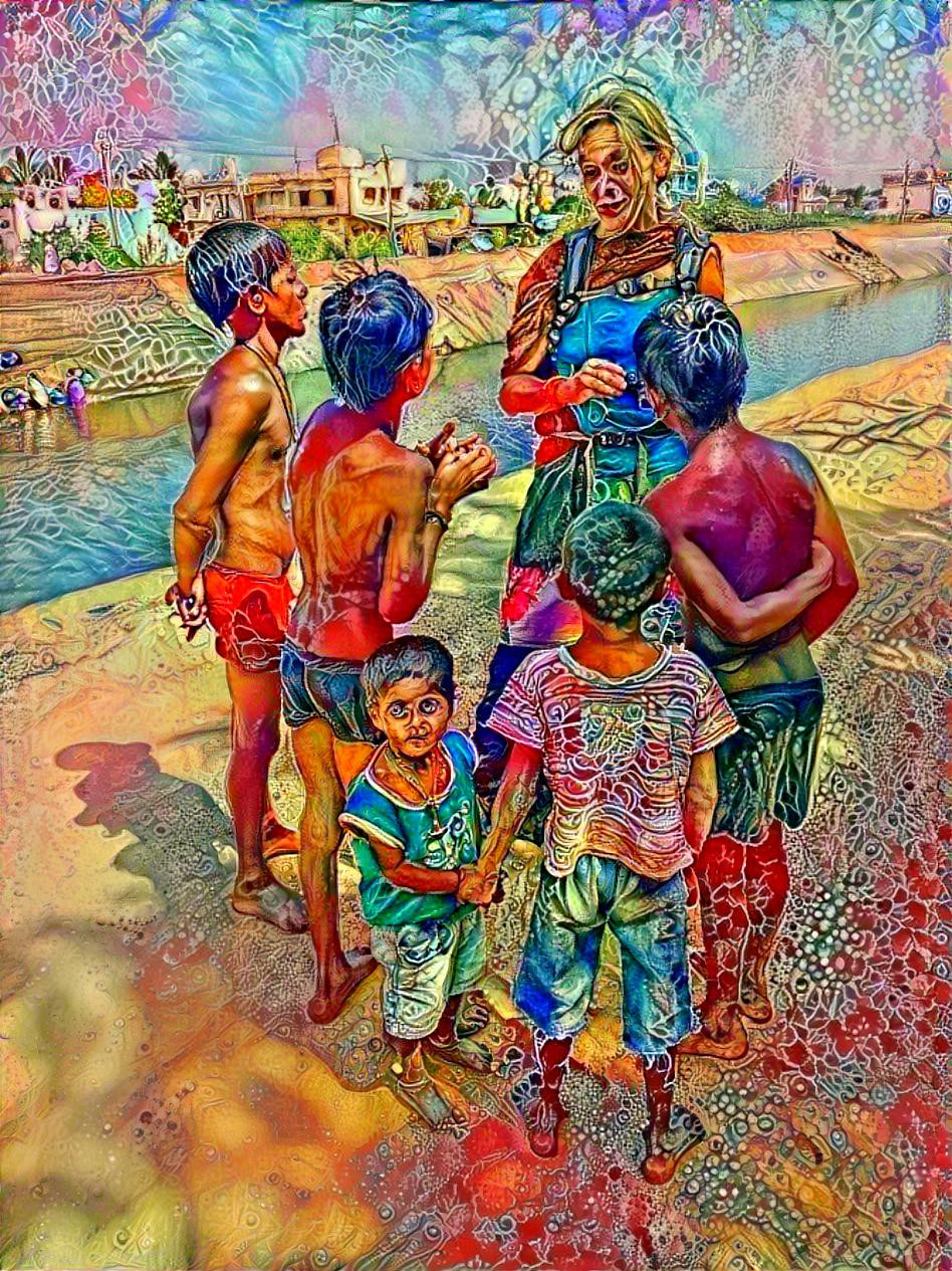 Kids in Hampi, Karnataka 