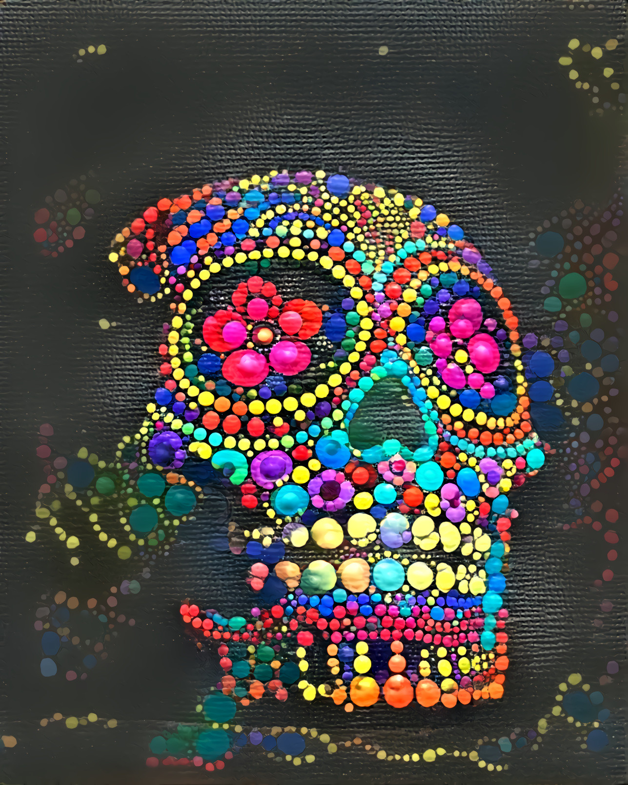 Skull on Canvas II (source: Chait Goli, pexels) •