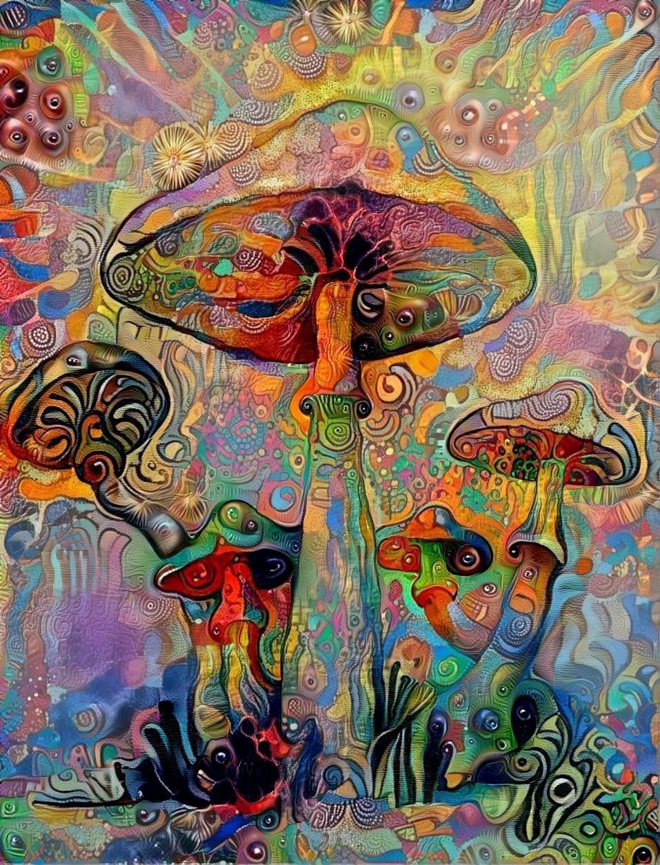 Mushroom Sketch 2013 - New Life II