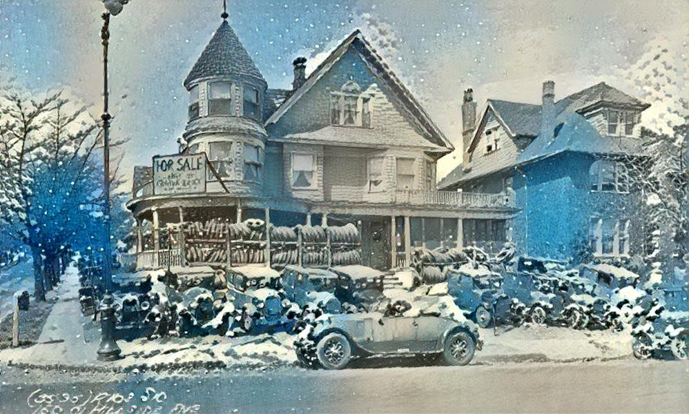 1930's Used Car Lot Winter