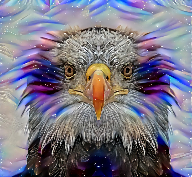 "Eagle's cosmic portal" _ source: Bird Source Challenge / "Deep Dreamers" - group on Facebook _ (190718)