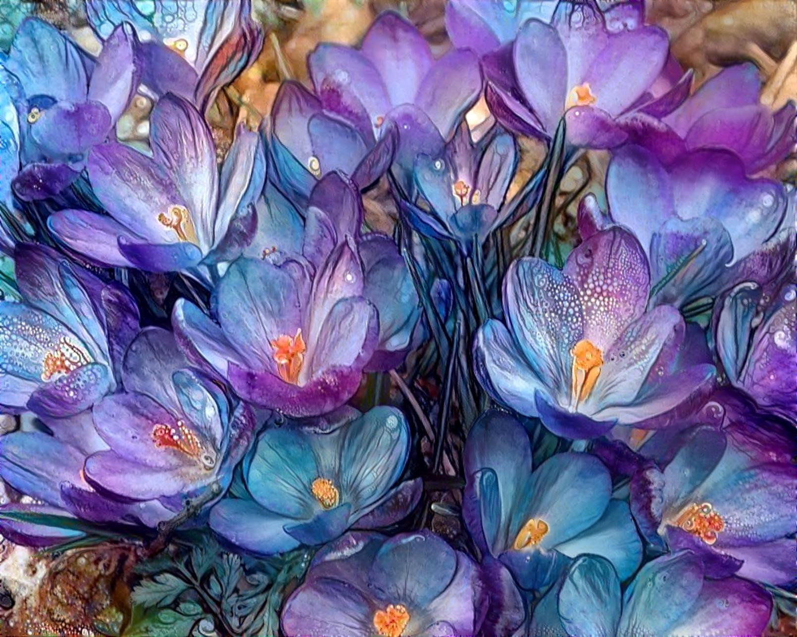 Purple Crocuses