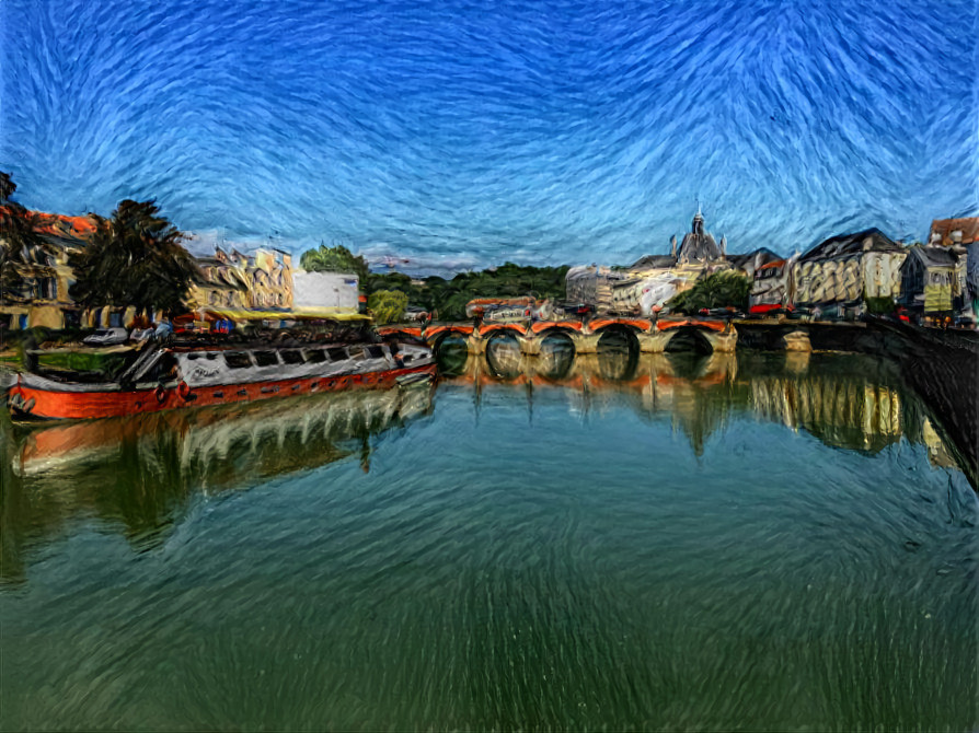 The Bridge over the Marne at Meaux, France