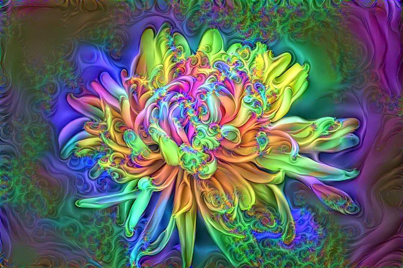 neon flower